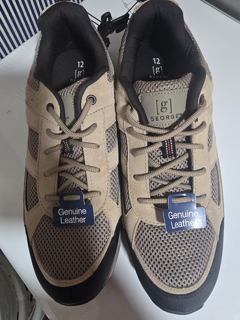 George Men's Tan and Black Athletic Sneakers